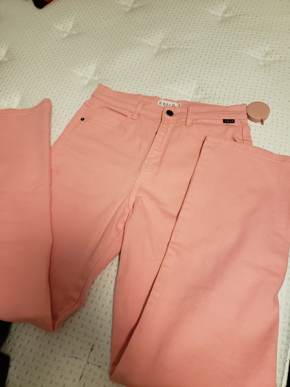 Cello Pink Straight Leg Jeans